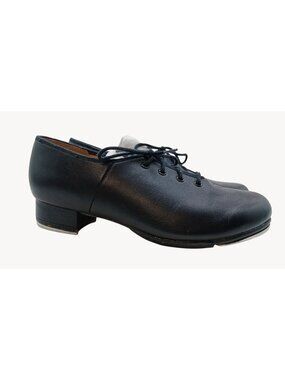 Bloch Womens Black Leather Jazz Tap Dance Shoes Size 8 Techno Taps Dance Oxfords